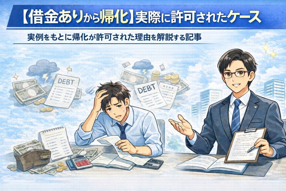 【借金ありから帰化】実際に許可されたケースを行政書士が解説