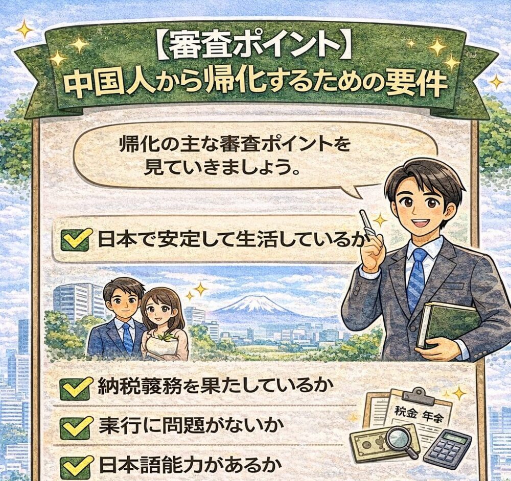 帰化審査ポイント