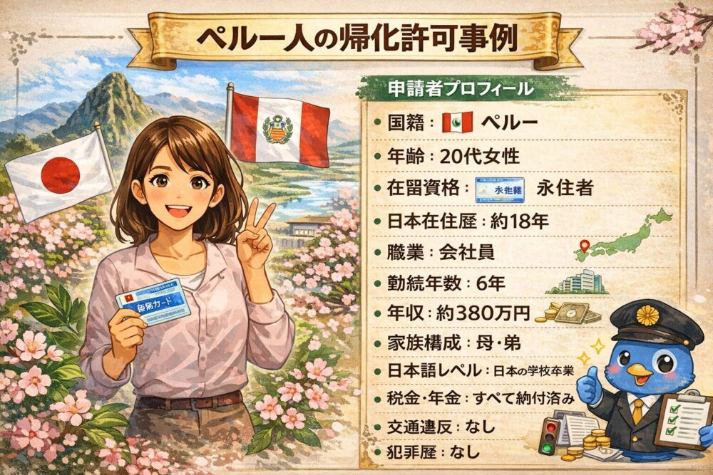 ペルー人の帰化した時の状況